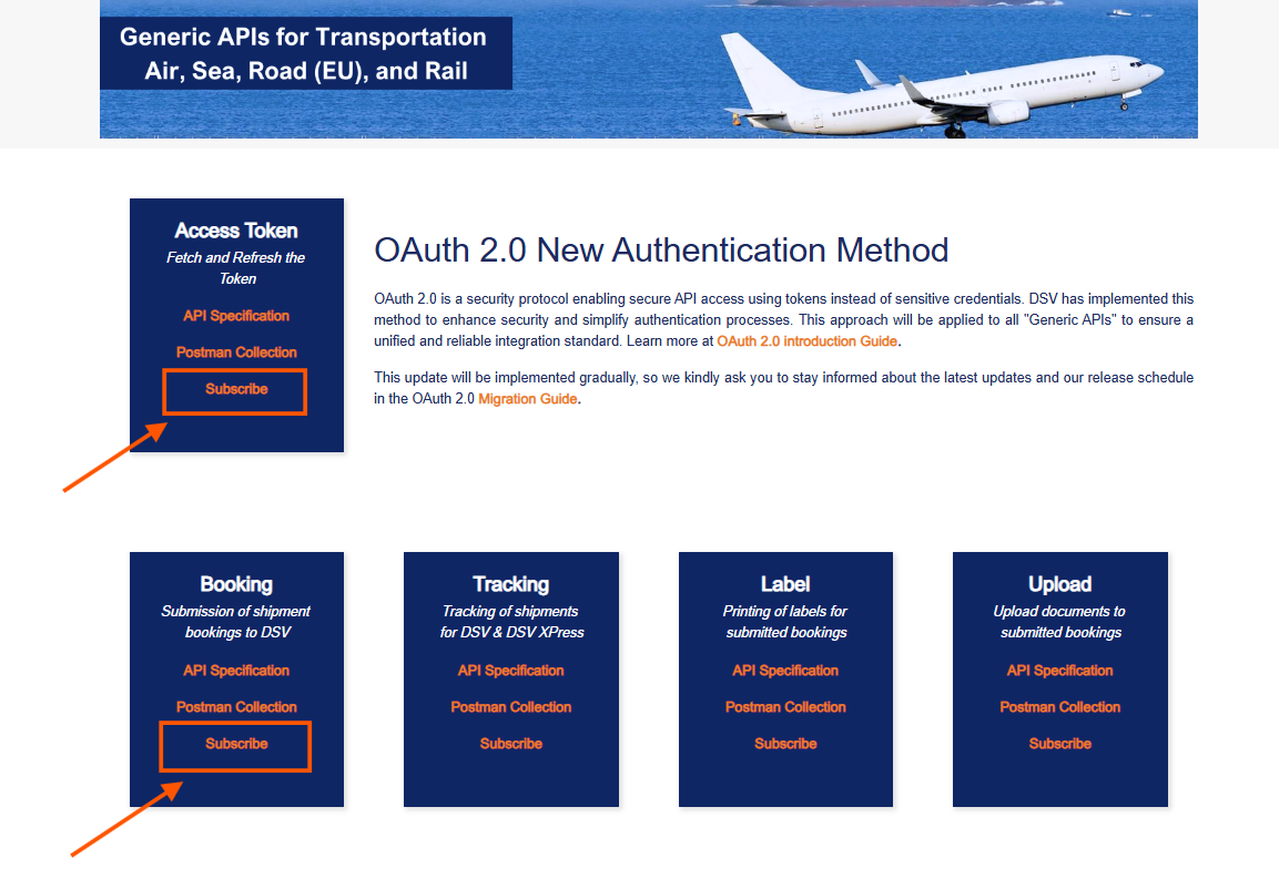 Subscribe on API Catalogue